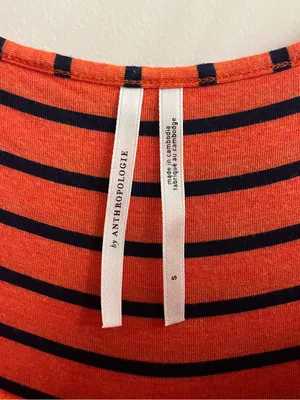Anthropologie Lissa Striped Wide Leg Jumpsuit Size Small thumbnail 10