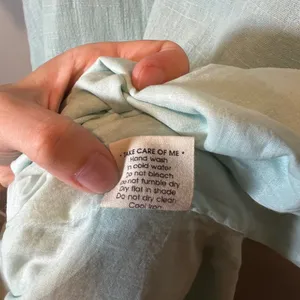 Nomad The Label Mint Green Cotton V-Neck Maxi Dress with Pockets Women's Small thumbnail 10
