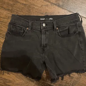 Old Navy Black Womens Jean Shorts Mid-Rise Boyfriend Denim Shorts Size 8 EUC thumbnail 4