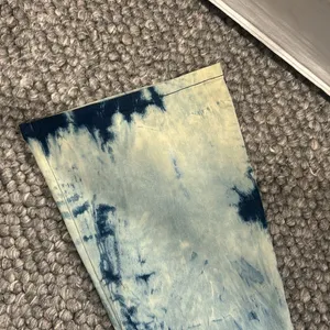 ^F GH^N‎ Tie Dye Denim Flare Jumpsuit Size P thumbnail 5