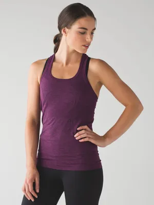 LULULEMON Swiftly Tech Racerback in Black Chilled Grape Sz. 8 thumbnail 1
