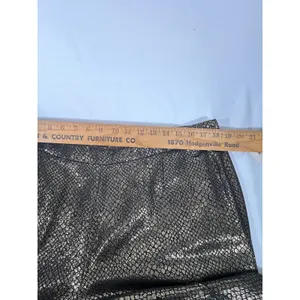Anne Klein Gold Metallic Snake Skin Ankle Pants‎ Women 14 Straight Leg Trousers thumbnail 6