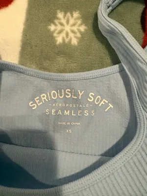 Aeropostale Blue Seamless Tank Top thumbnail 2