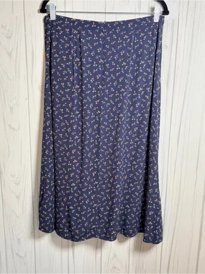 MADEWELL Ruffle Wrap Midi Skirt in Spring Fling, 10, Feminine Floral Cottagecore thumbnail 9