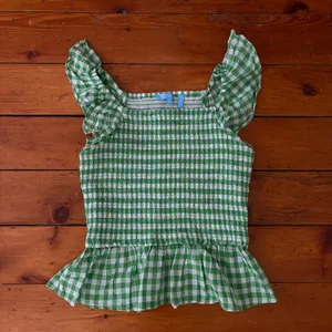 Draper James Top Peplum Green  thumbnail 1