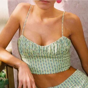 Zara Corset Crop Top Size Medium thumbnail 1