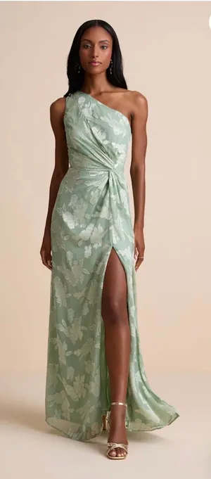 Lulus Maxi Dress Floral Green thumbnail 1