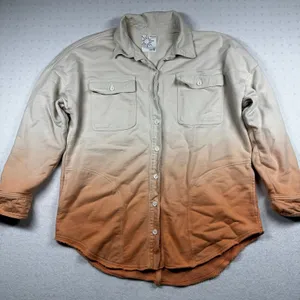 OFFLINE by Aerie Oversized Button Up Shirt Women’s Small Ombre thumbnail 1