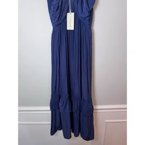 Ramy Brook Nelly Dress Midi MSRP $495 Size XXS Navy Blue Flowy Cocktail NWT thumbnail 15