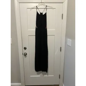 Umgee Black Halter Maxi Dress Women's Size Medium Sleeveless Boho Resort Vacay thumbnail 7
