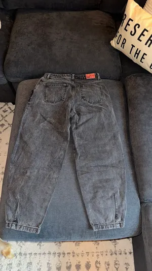 Zara Black Barrel Jeans thumbnail 4
