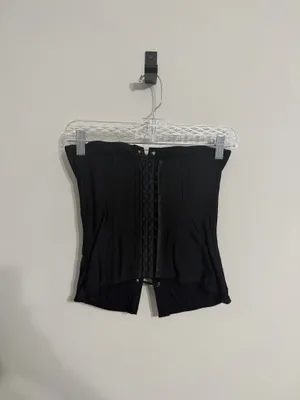 Urban Outfitters Black Corset Top thumbnail 2