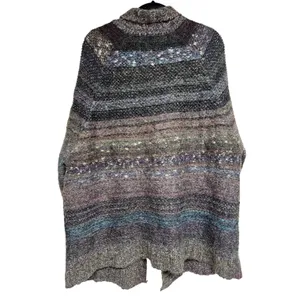 Free People Starlight Shadow Poncho Cardigan Women's Size Medium‎ thumbnail 2