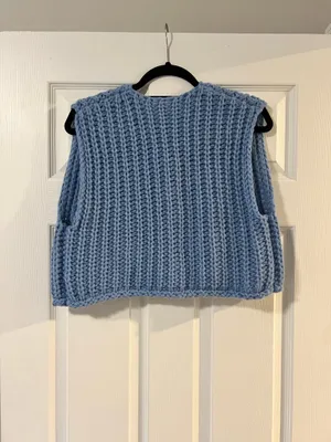 Button up sweater Blue thumbnail 3