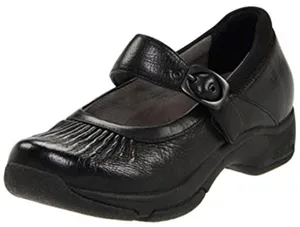 Dansko Kitty Mary Jane Shoes Leather Buckle Strap Slip Resistant Black 39 8.5 thumbnail 1