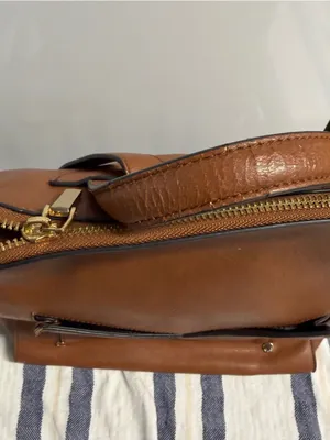 Dune London Tan Leather Backpack with Front Pocket thumbnail 3