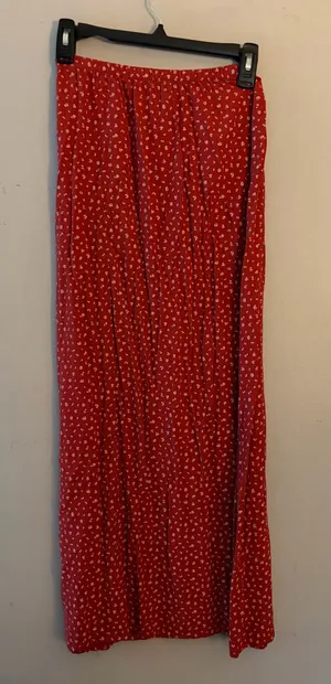 Brandy Melville Floral Skirt red thumbnail 1