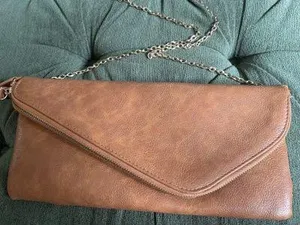 Maurice’s Brown Leather Purse thumbnail 2