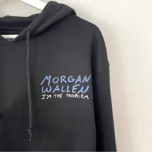 NWT Morgan Wallen I’m the Problem Fleece Graphic Sweatshirt Hoodie M thumbnail 4