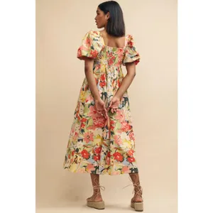 NOBODY'S CHILD Nova Floral Print Midi Dress Size Medium thumbnail 3