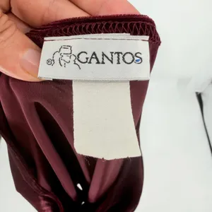 Vtg Gantos 90s Velvet Burgundy Long Sleeve Top Sz S Y2K Dark Romantic Holiday thumbnail 7