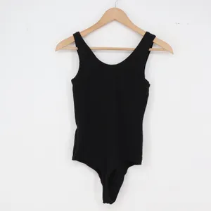 Ambitionist Bodysuit Womens S Scoop Neck Black Ribbed Sleeveless Excellent thumbnail 4