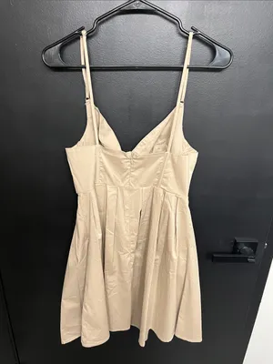 Vici Tan Corset top Spaghetti Strap Fit & Flare mini Dress thumbnail 2