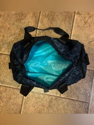 NWT Barbella Barrel Duffle Bag Blue thumbnail 4