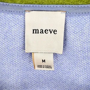 Maeve Anthropologie Sweater Women's M‎ Boxy Ringer Oversized Fuzzy Purple Green thumbnail 7