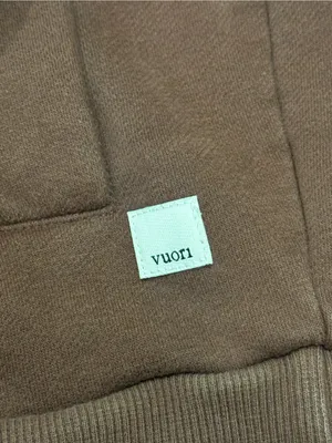 Vuori Restore Full Zip Jacket Hoodie Brown Size Small thumbnail 2