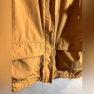 Uniqlo Tan Utility Jacket w hood, zip snaps pockets outdoor rugged lightweight thumbnail 8