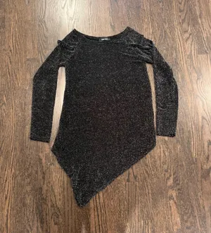 Karen Kane Dark Gray Asymmetric Tunic thumbnail 1