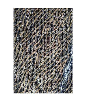 Gold Black Sequin Strapless Mini Dress Size M thumbnail 3