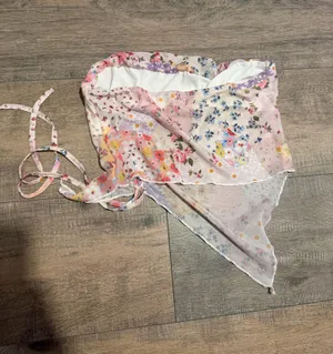 floral tie tube top thumbnail 2