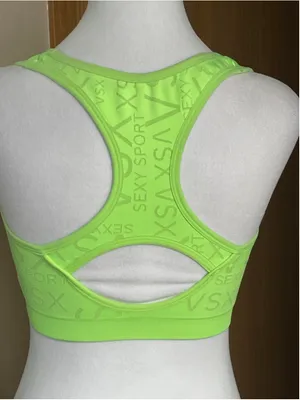 Women's Victoria's Secret VSX Sexy Sport Sports Bra Size S Green thumbnail 3