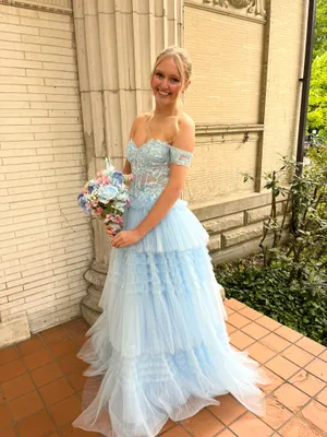 Prom dress xoxo blue  thumbnail 1