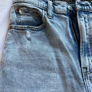 Abercrombie & Fitch Light Blue Crop Wide Leg Jeans thumbnail 3