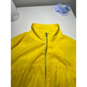 Free‎ People Movement Yellow Babydoll Windbreaker Zip Up Jacket XS Neon thumbnail 8