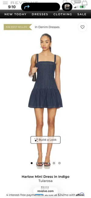 Revolve Denim Mini Dress thumbnail 2