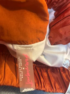 FP Movement Free People The Way Home Shorts Orange Size Medium High Waist Lined thumbnail 3