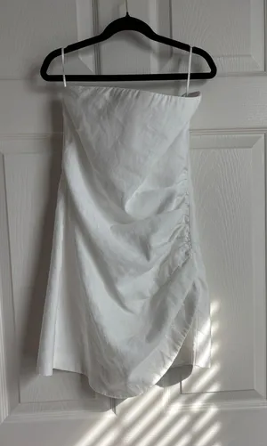 Zara romper white denim  thumbnail 1