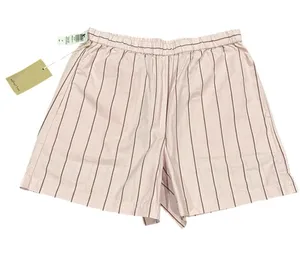 Wilfred Free Breeze 5” Bailey Lilac Pink Pinstripe Organic Pullon Shorts S thumbnail 1