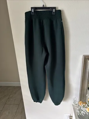 Abercrombie YPB green neoknit pull on comfy lounge joggers S thumbnail 5