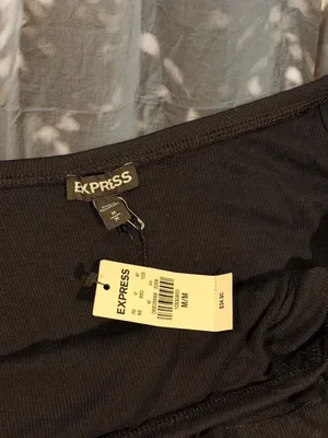 NWT Express Ruffle Off the Shoulder Bodysuit thumbnail 2