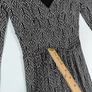 Maeve Anthropologie Size-XS‎ Womens Midi Dress Galena Black White Boho Y2K thumbnail 6