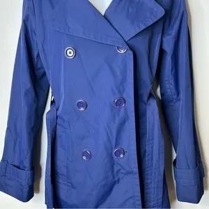 London Fog‎ Blue Belted Jacket Size S thumbnail 7