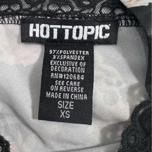 Hot Topic Skull & Flowers Satin & Lace Strappy Tank Top thumbnail 4