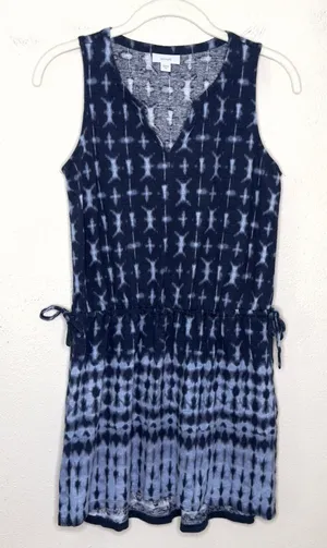 Pure Jill Casual Sleeveless Tie Dye Linen Blend Dress Size XS thumbnail 1