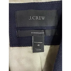 J. Crew Schoolboy Long Sleeve Wool Blend Lined Gold Buttons Blazer 4 Navy Blue thumbnail 8