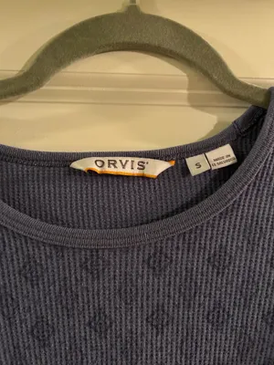 Orvis navy blue long sleeve thumbnail 3
